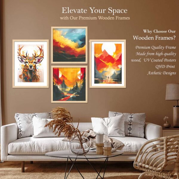 SET OF 4 DIGITAL WALL PAINTING - Image 2