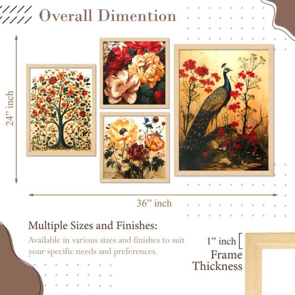 SET OF 4 DIGITAL WALL PAINTING - Image 3