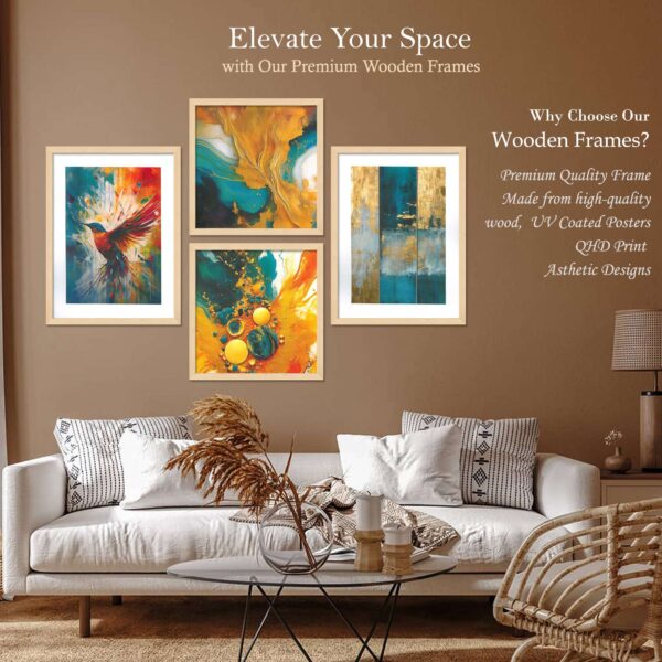 SET OF 4 DIGITAL WALL PAINTING - Image 2