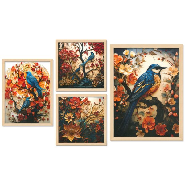 SET OF 4 DIGITAL WALL PAINTING - Image 4