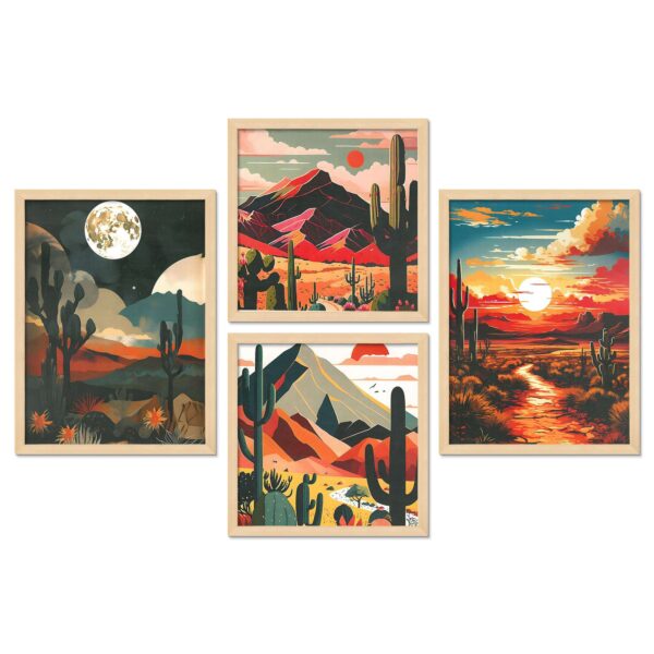 SET OF 4 DIGITAL WALL PAINTING - Image 4