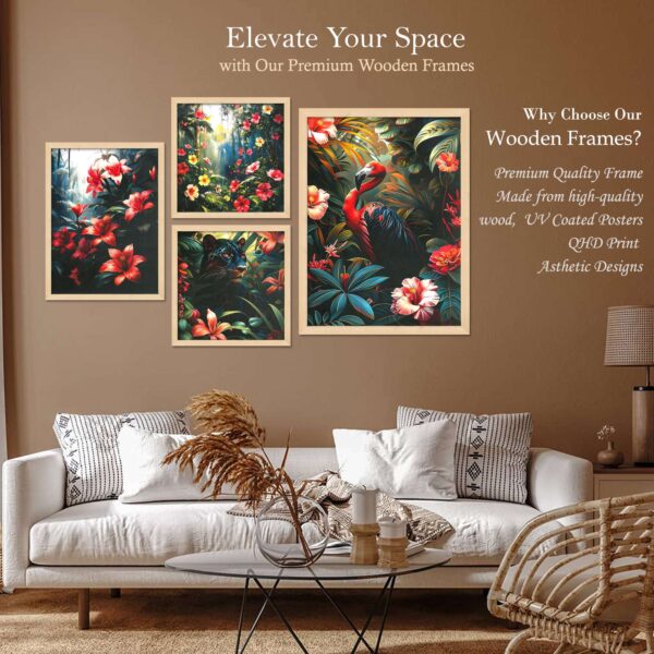 SET OF 4 DIGITAL WALL PAINTING - Image 2